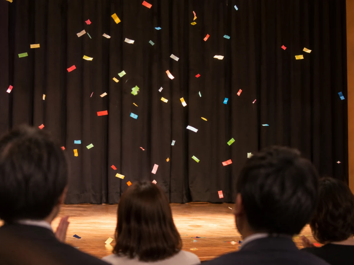 紙吹雪演出の使用イメージ